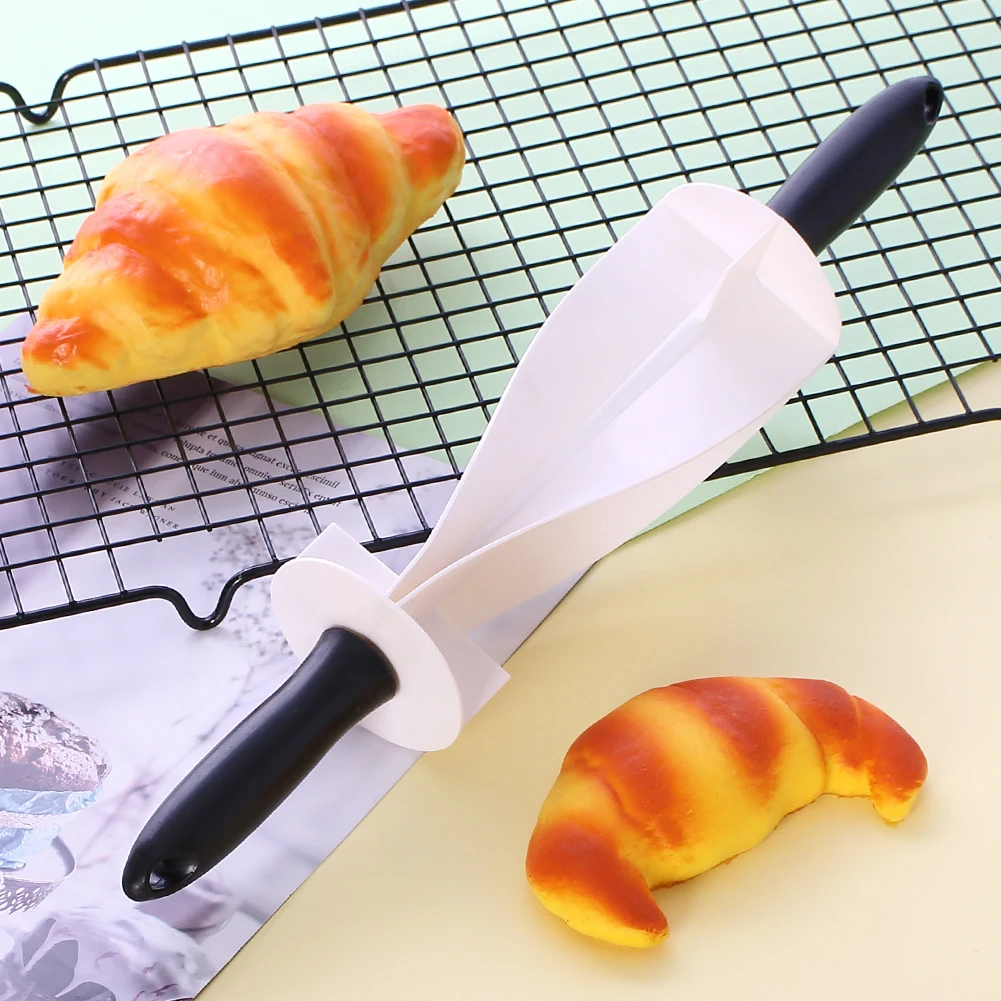 Rodillo cortador de Croissant, herramienta de plástico para hornear, masa de pan, pastelería, cocina