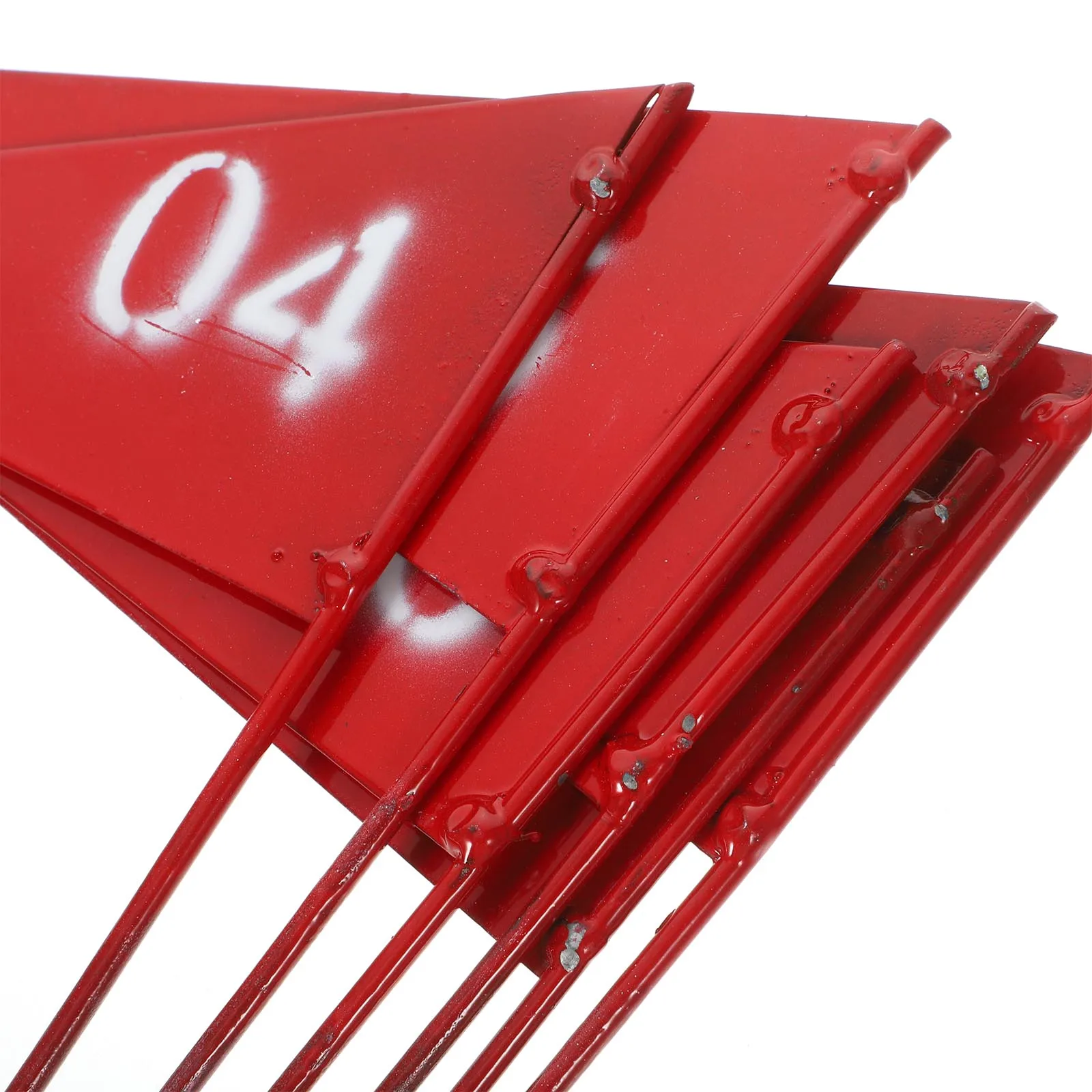 

6pcs Small Triangular Yard Dog Training Flags For Garden Sprinkler Lawn Irrigation Marker Flags Landscape Supplies