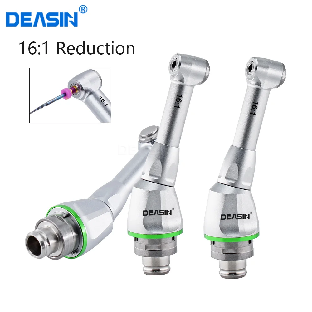 16:1 Dental Reduction Contra Angle Handpiece Head Push Button for Wireless Endo Motor Dentistry Endodontic Treatment Tool