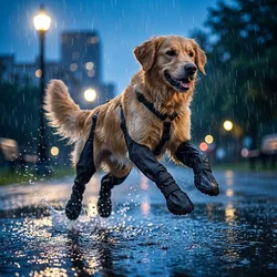 Scarpe per cani Scarpe regolabili impermeabili per cani Stivali per cani antiscivolo Accessori protettivi per esterni per bulldog francese di piccole e medie dimensioni