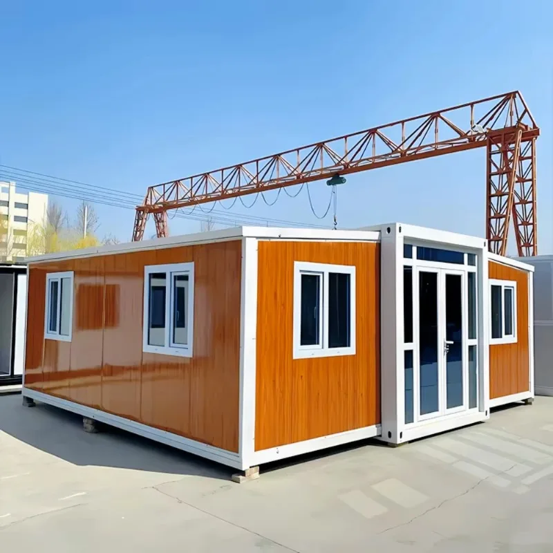 20ft المنزل الجاهز هيكل الصلب منازل صغيرة حاوية مقاومة للماء منزل 60FT وحدات المنازل الألواح الشمسية