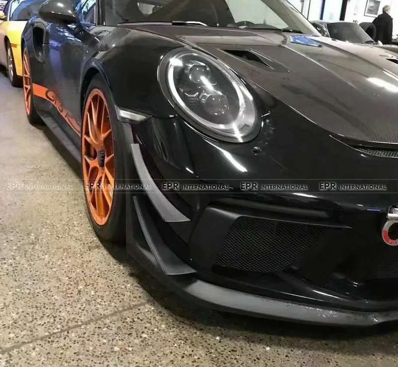 

For Porsche 911 992 S/4S/Turbo S GT3 Style Front Bumper Canards (4Pcs) - Aerodynamic Racing Trim