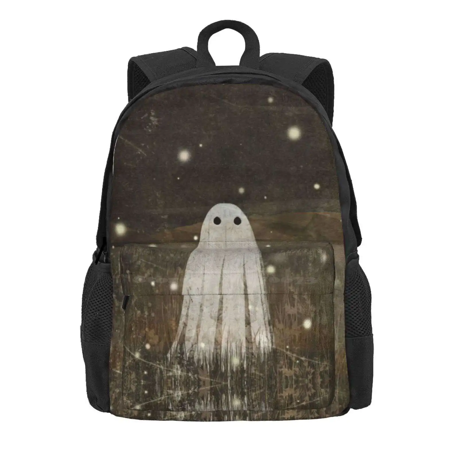 Fireflies Hot Sale Schoolbag Backpack Fashion Bags Ghost Summer Spooky Vitange Folk Art Creepy Cute Haunted Flireflies Light