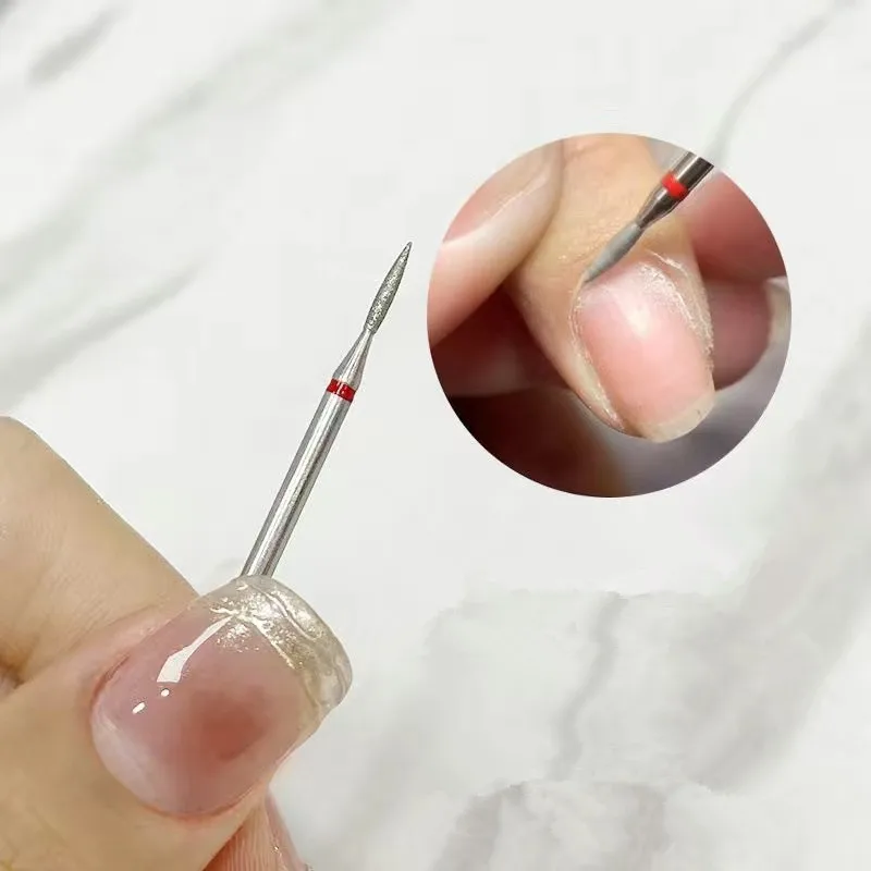 5pcs/set Nail Files Diamond Sand Drill Cuticle Polishing Bit Nail Grinding Head Electric Manicure Set