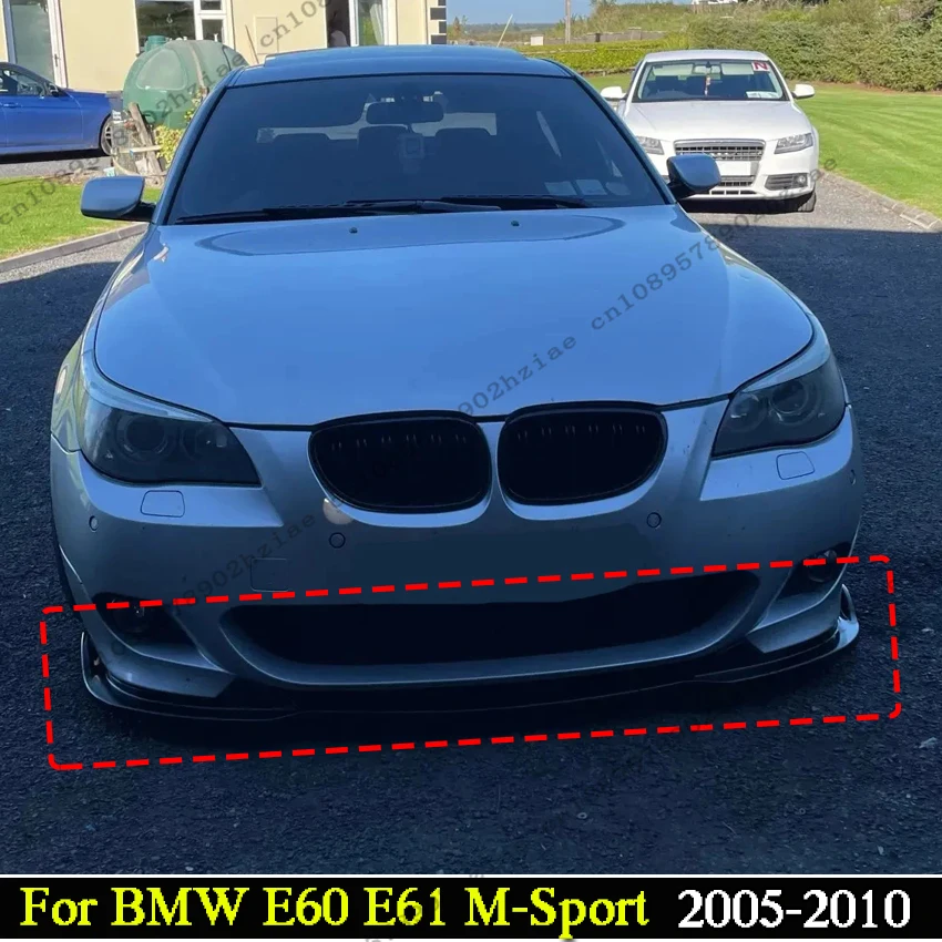 

Накладка-сплиттер на передний бампер, диффузор, спойлер, защита для BMW 5 серии E60 E61 525i 530i 540i 550i M-Sport 2005-2010, элементы обвеса