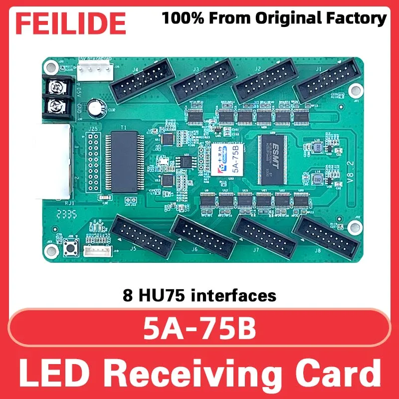 

Colorlight 5A-75B Receiving Card Video Wall Controller Outdoor Indoor LED Display Screen RGB Matrix HBU75 Full Color Module