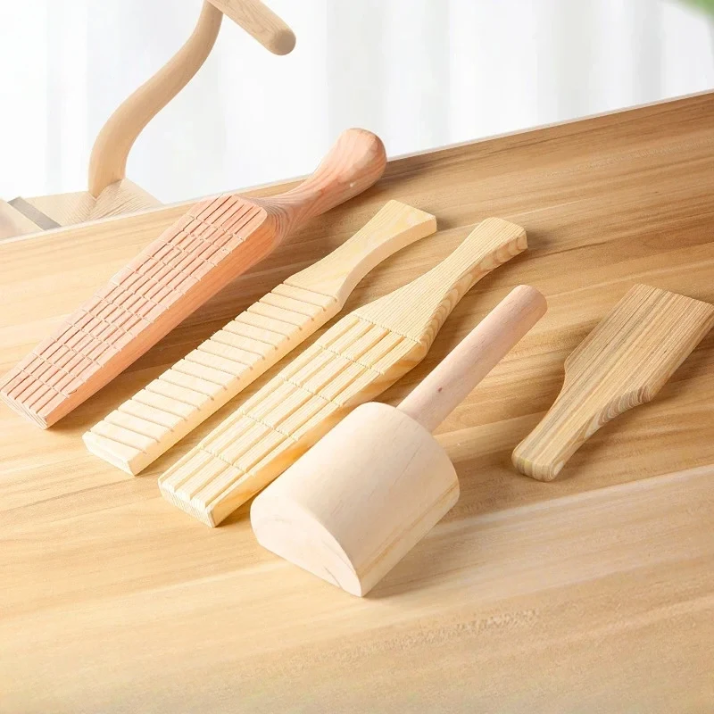 Pottery Solid Wood Clapping Board Soft Clay Supplies High Quality Wooden Tap Hammer with Tooth Professional Pottery Tool