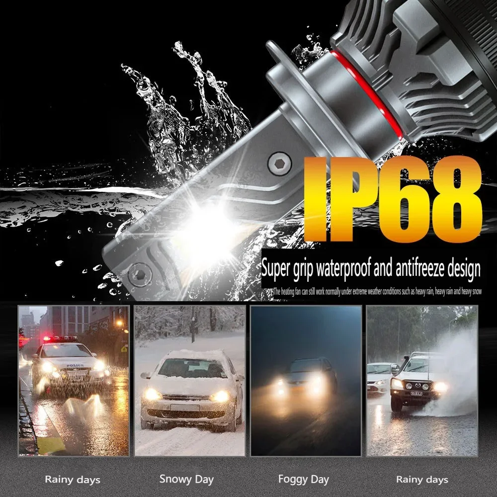 

Car Light Retrofit Made Easy with LED Headlight Bulbs H11 12V 150W 31000Lm 6000K Conversion Kit