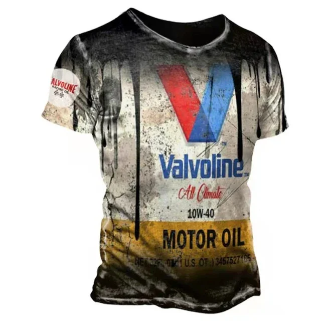 Camiseta de verano para hombre, impresión 3D, americana, manga corta, secado rápido, vintage, cuello redondo, extragrande, deportiva 3