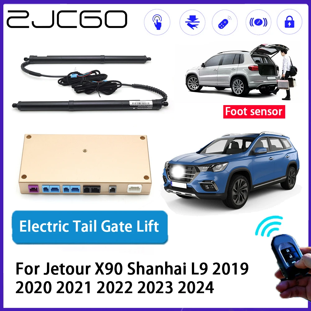 ZJCGO Car Auto Trunk intelligent Electric Tail Gate Lift Automatic Tailgate Opener for Jetour X90 Shanhai L9 2019~2024