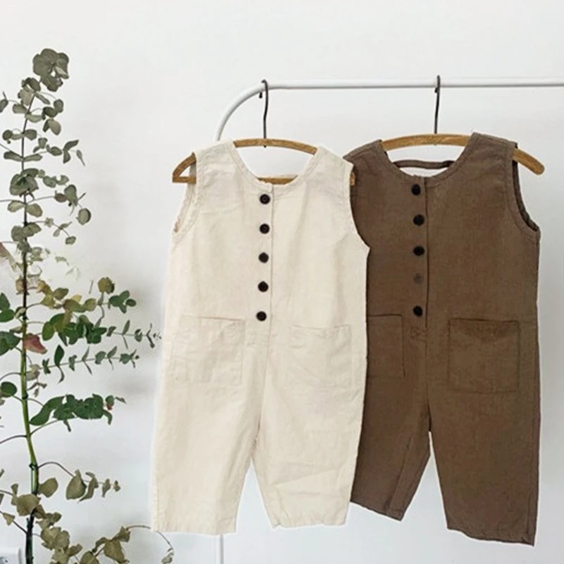 Korean version of cute and stylish summer jumpsuit for men and women's clothing, casual pants