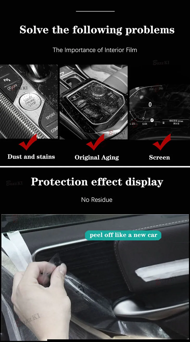 Für Chery Jaecoo 8 / Chery Jaecoo J8 2023 Navigationsbildschirm Automotive Innenraum TPU Schutzfolie Kratzfest – Detail 4