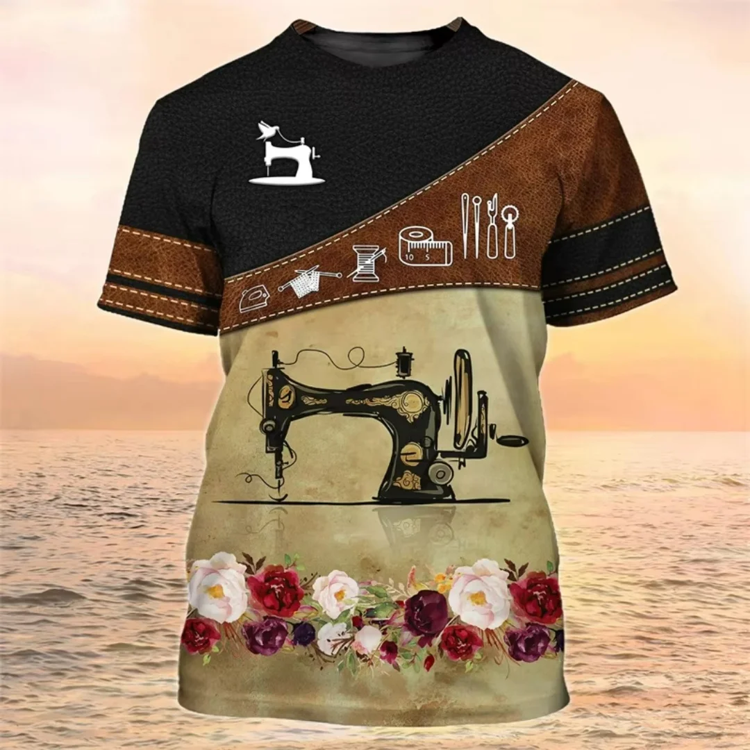 الخياطة قميص تي شيرت رجالي ثلاثية الأبعاد الطباعة الرياضة الترفيه الجافة بسرعة تنفس ومريحة الرجال والنساء Y2K تي شيرت