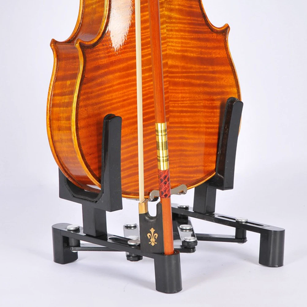 

Violin Stand Supply Rack Folding Bracket Fiddle Floor Stands Ukulele Stretchable Support
