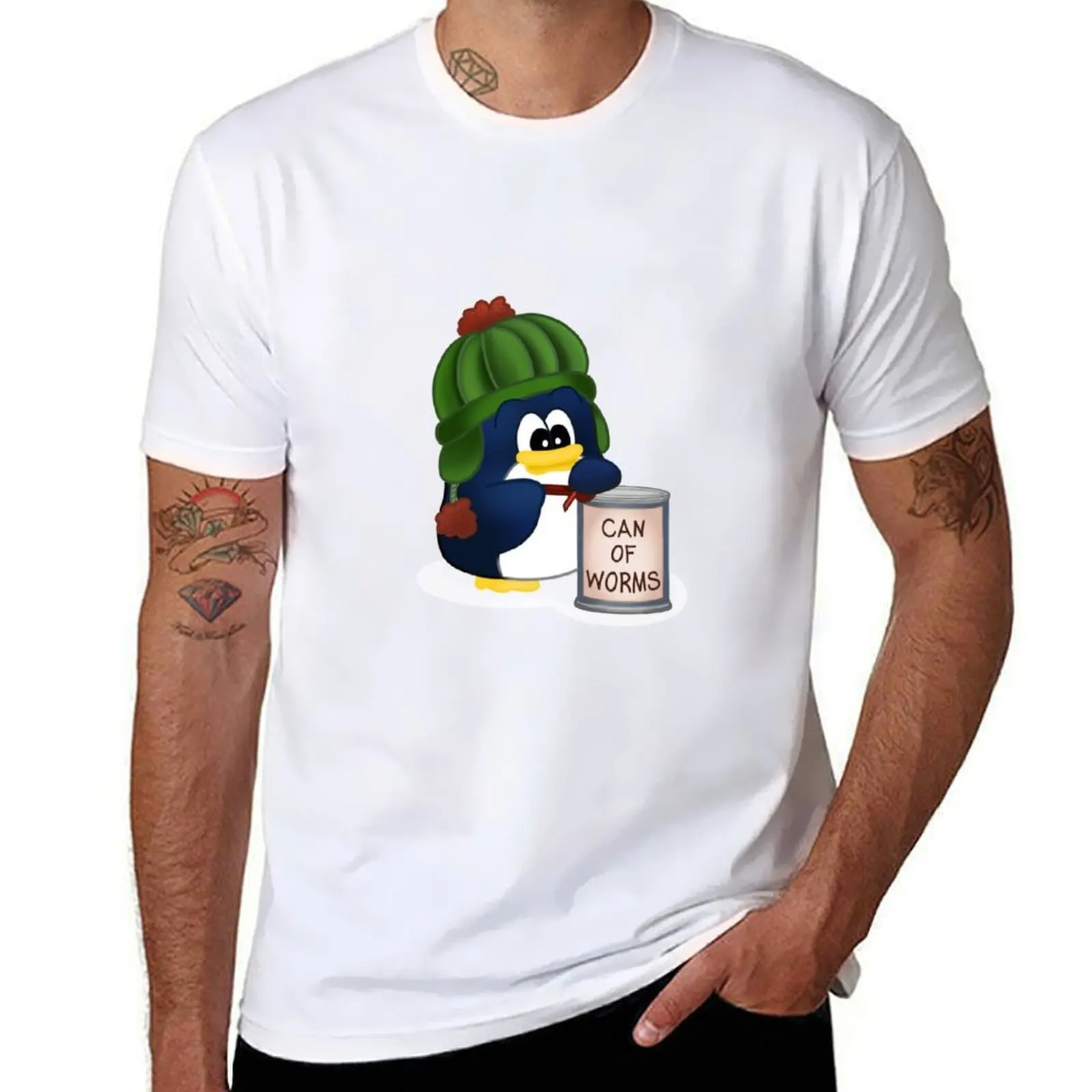 

A Can of Worms T-Shirt t shirts cotton 100% man t shirt graphic T-Shirt