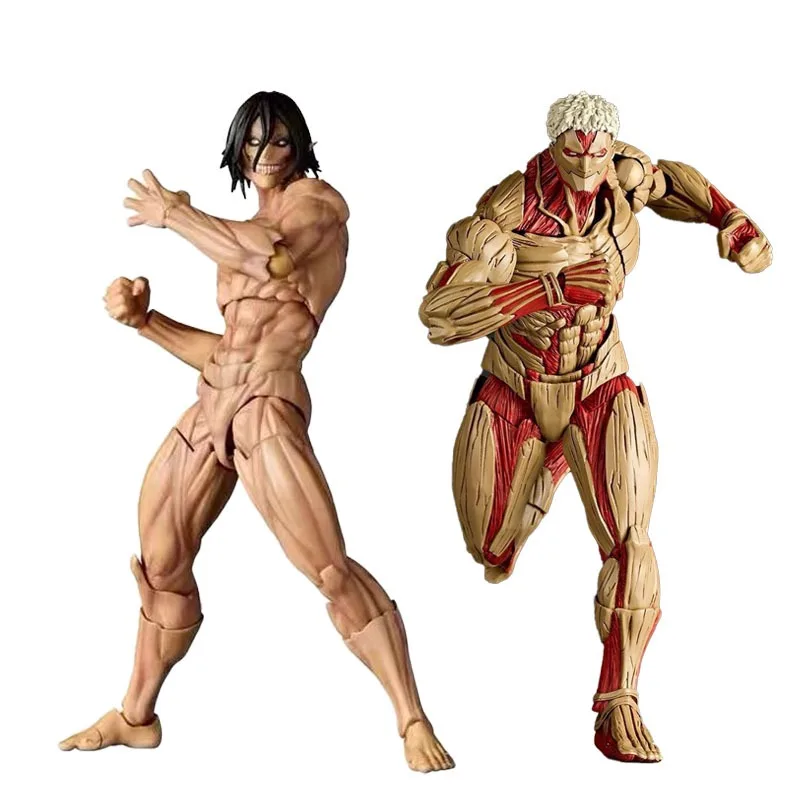 

Attack on Titan Figure Revoltech The Armored Titan Action Figures Amazing Yamaguchi Yoroi no Kyojin Reiner Braun PVC Model Toys