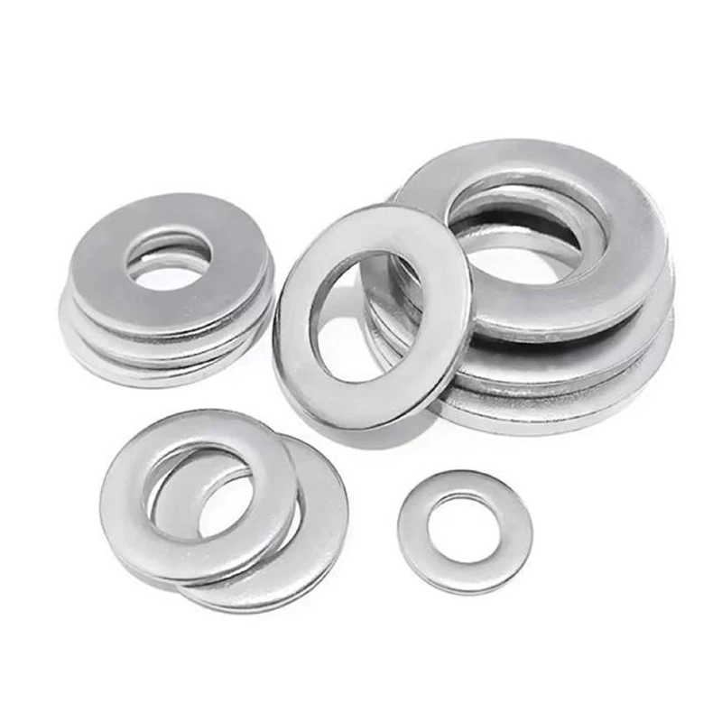 

M1.6 M2 M3 M3.5 M4 M5 M6-M22 304 A2-70 Stainless Steel Plain Washer Big Metal Gasket DIN125 Flat Washer