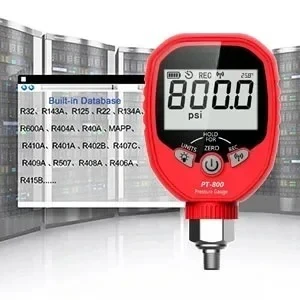 PGW‑500 PGW‑800 Smart High‑accuracy Refrigerant Pressure Gauge Manifold Set for High‑low Pressure Detecting