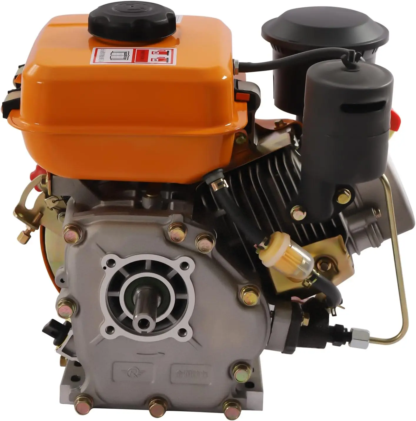 196CC 4 Stroke Single Cylinder Forced Air Cooling Horizontal Axis Engine Recoil Hand Start 3000RPM 2.2KW, 53mm Sha