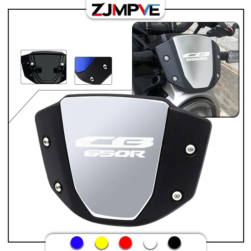 

NEW Motorcycle CNC Front Windshield Windscreen Visor Wind Screen Deflector Accessories For CB300R CB650R CB1000R CB 2019-2024