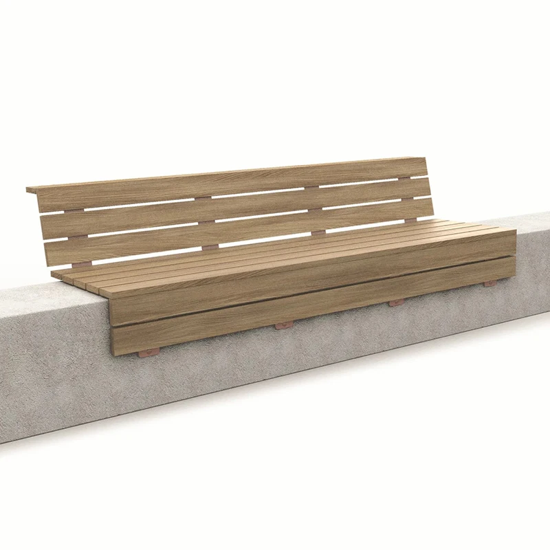 مقعد بارك كرسي خارجي مطهر على شكل خشب مقعد خارجي