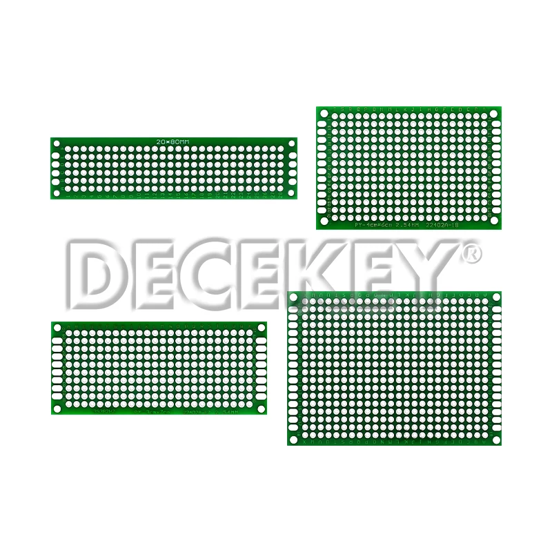 4 قطعة/الوحدة 2X8 3X7 4X6 5X7 مزدوجة الوجهين PCB عدة مختلط النموذج مجلس الدائرة Protoboard العالمي Stripboard المطبوعة مجموعة