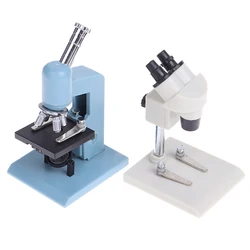 1Pc 1:12 Dollhouse Miniature Microscope Laboratory Equipment Model Experimental Scene Decor Toy