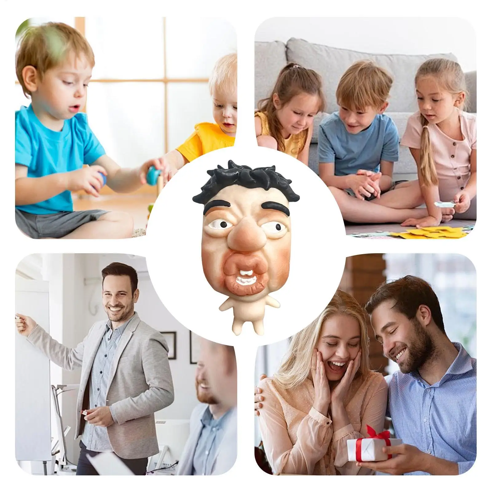 Hilarious Squeeze Figure For Stress Relief, Sensory Calming Toy, Popping Pimples Fun D ecompression Craft Toys For Kids Adults