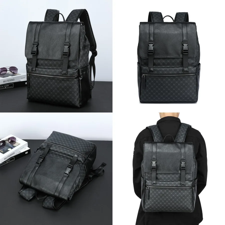 【New style】- men's backpack men's fashionable fashionable casual business travel bag large-capacity schoolbag computer bag batc
