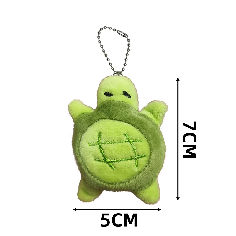 Cartoon Turtle Plush Keychain Creative Soft Toys Turtle Plush Keychain Schoolbag Pendant Small Gift