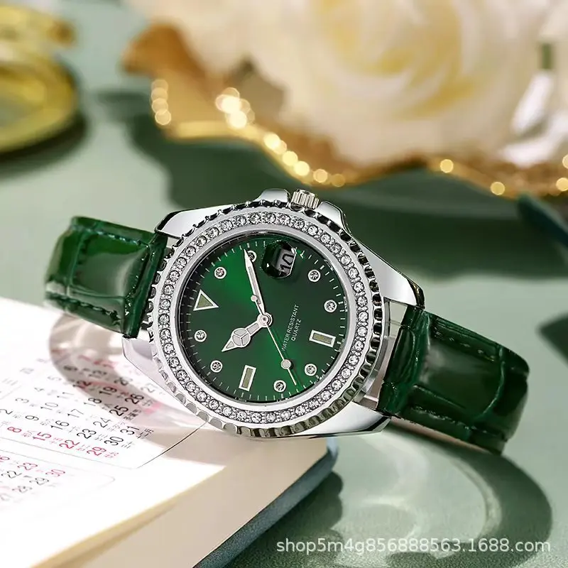 Geshi 1210 Green Ladies Watch - Luxurious, versatile, trendy, fashionable, simple in style, exquisite in quality