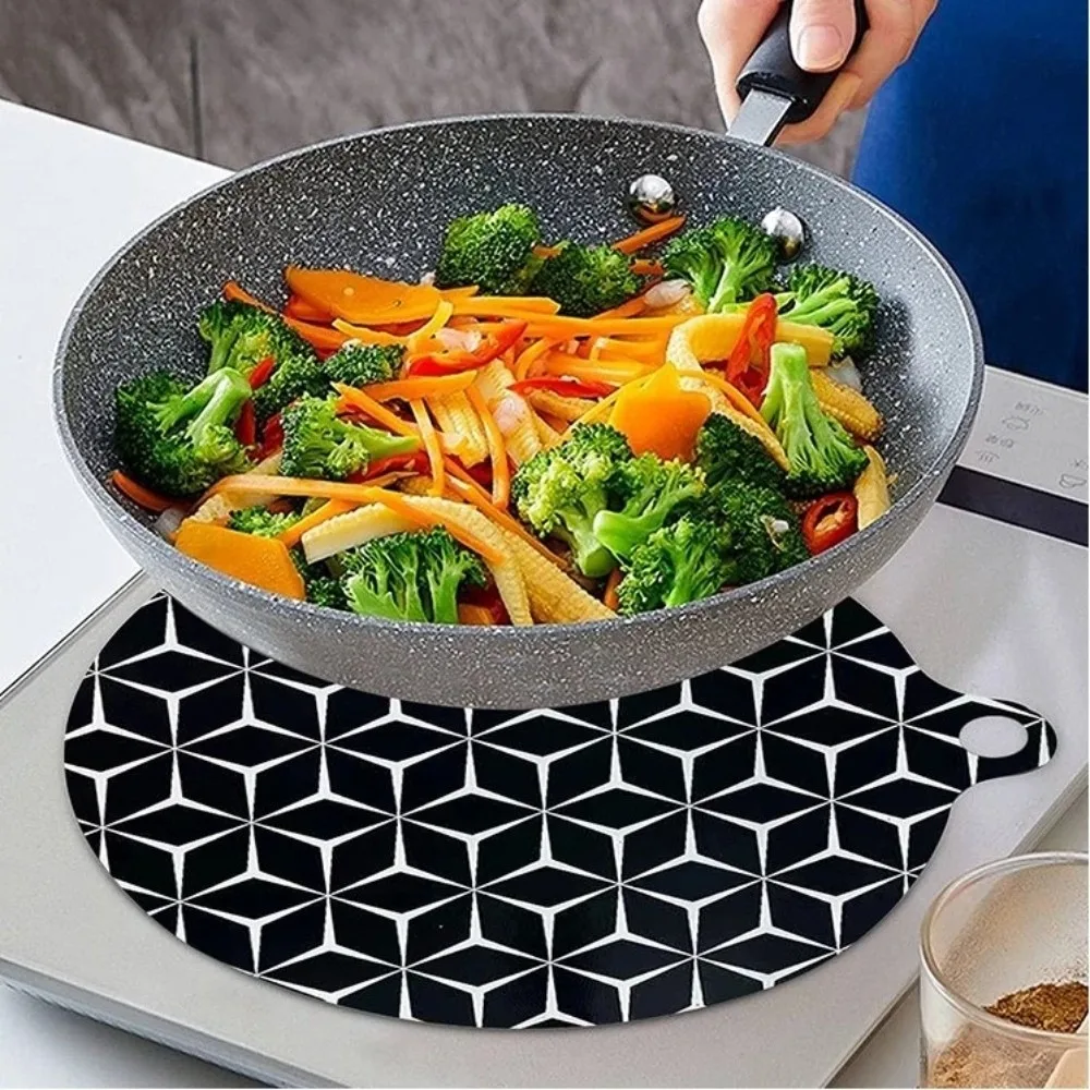 Silicone Induction Cooktop Mats Heat Resistant Reusable Induction Cooktop Protector Nonslip Easy Cleaning Waterproof Cooktop Mat