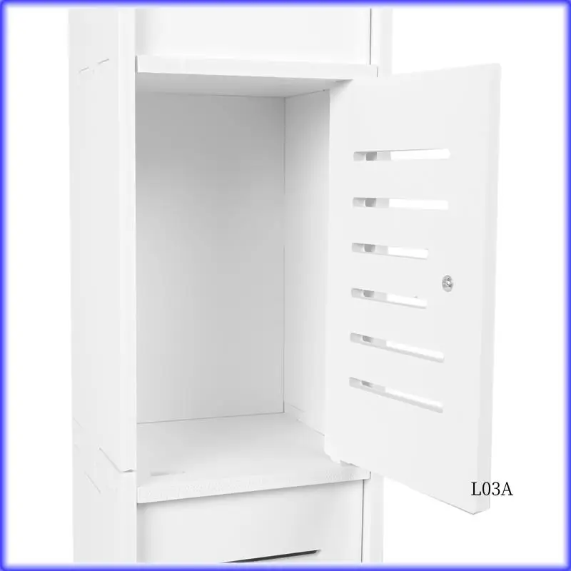 

RM-1 PCS PVC Storage Cabinet For Small Spaces, Over The Toilet Cabinet For Skinny Bathroom Storage Corner Floor (White)
