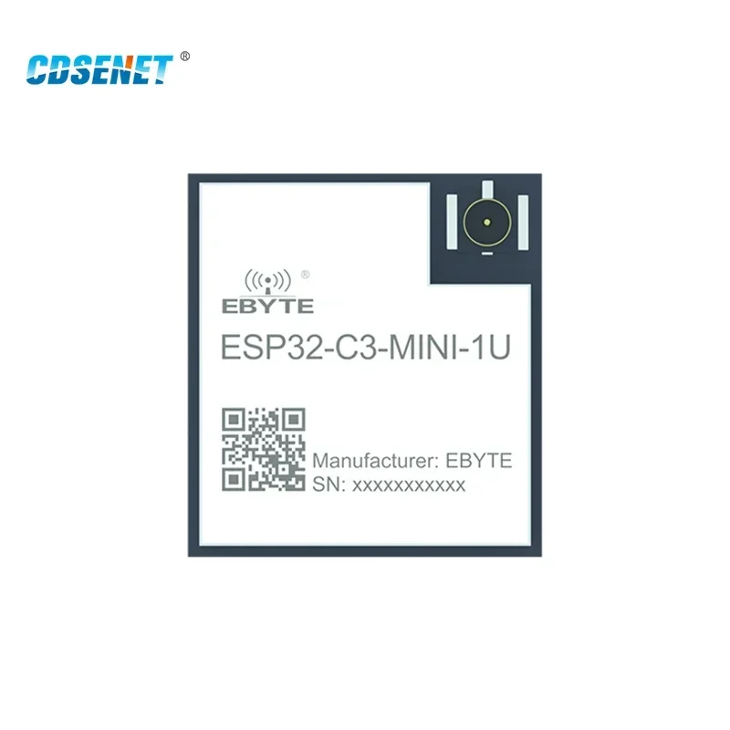 ESP32 ESP32-C3 2.4G WIFI Module CDSENET ESP32-c3-mini-1U SOC Dual Core Mcu Lower Power 20dbm 400m IPEX Antenna Wearable IoT