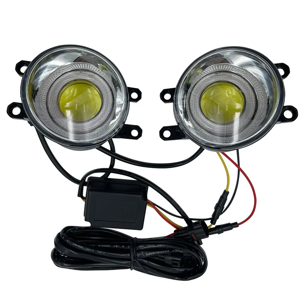 Car LED 3.5Inch For TOYOTA Two-Tone General Foglight Daytime Running Light Driving Lamp Wire Group Ballast