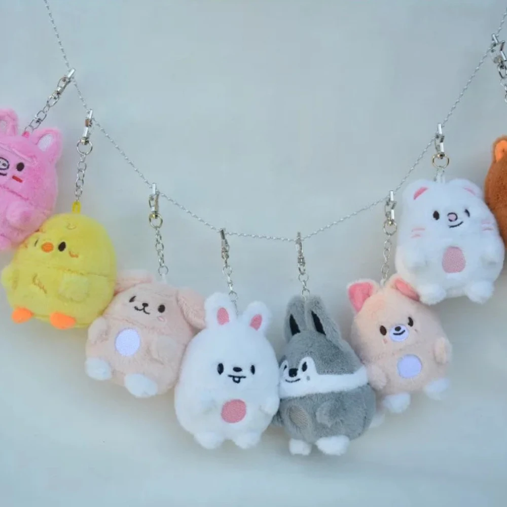 

Новый Skzoo Straykids плюшевый брелок-яйцо кроличий мех мини-плюшевая игрушка Хан кулон брелок для фанатов подарок животные мягкая плюшевая кукла