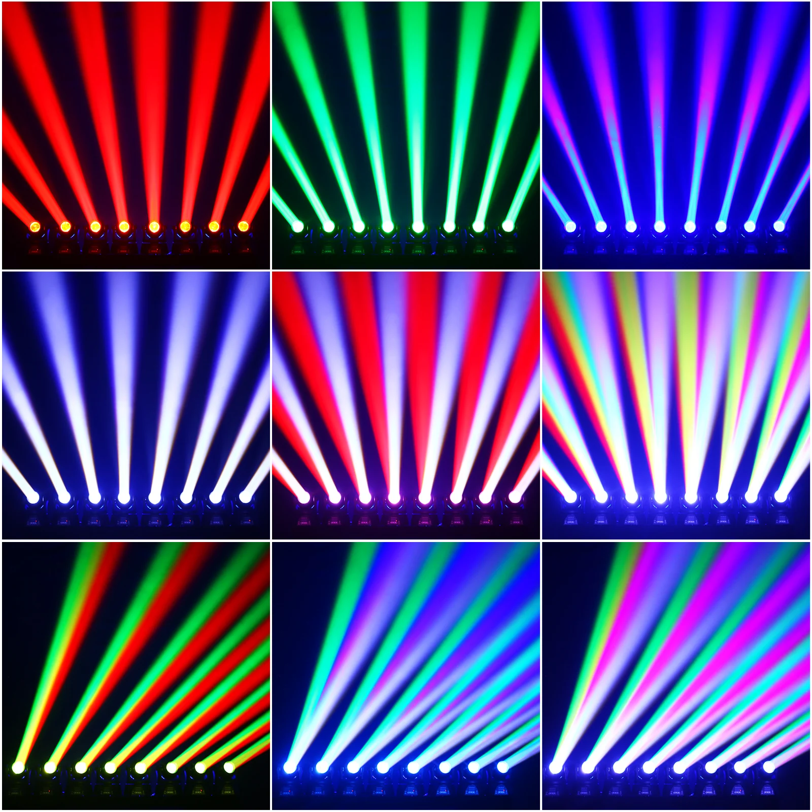Datewink 40W Beam Moving Head Lights RGBW LED Stage Lighting Effect DMX512 For DJ Disco Concert Party Wedding Nightclub Karaoke