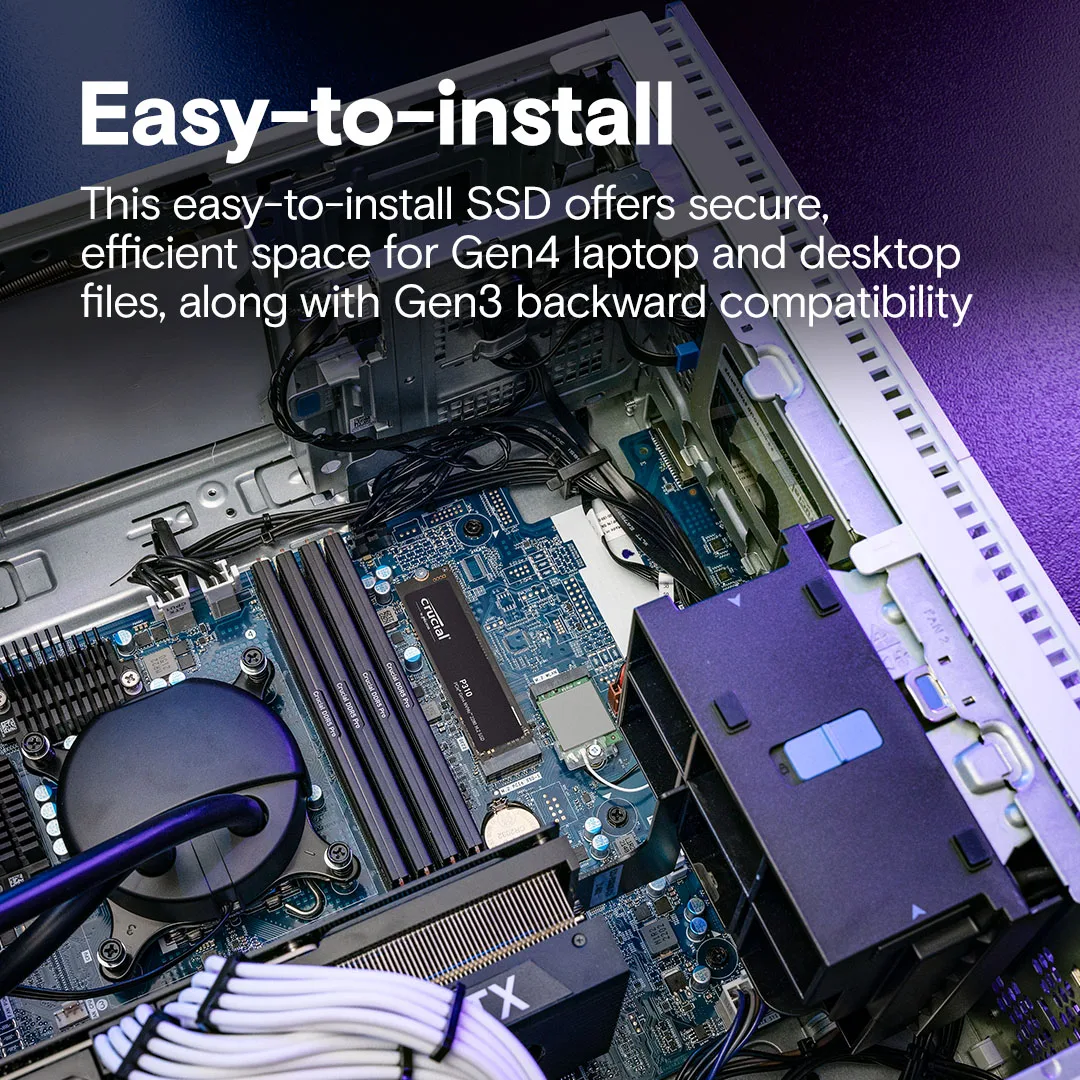 حاسمة SSD P310 2280 PCIe Gen4 3D NAND NVMe M.2 SSD ما يصل إلى 7100 ميجابايت/ثانية 1 تيرا بايت 2 تيرا بايت محرك الأقراص الصلبة الداخلي للكمبيوتر المحمول القرص الصلب #5