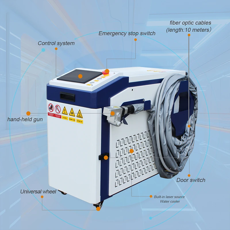 Hot sale xm 1000-3000W continuous rust removal laser cleaning machine good cleaning machine