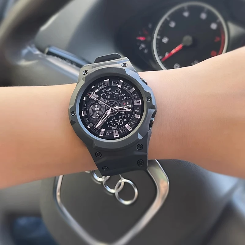 Силиконовый ремешок + чехол для ПК для Samsung Galaxy Watch 7/6/5/4 40 мм 44 мм, новый комплект модов для Samsung SmartWatch, спортивный браслет-петля