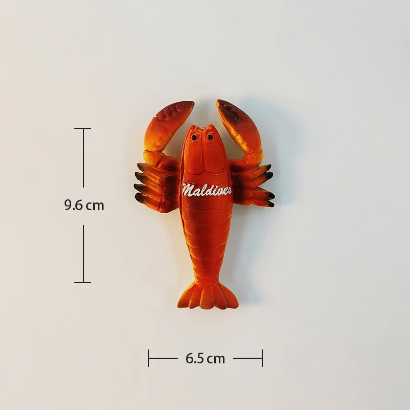 مغناطيس ثلاجة مجسمة ثلاثية الأبعاد ، ديكور منزلي ، مشغولات يدوية مضحكة ، نباتات بحرية مالغطس ، تذكارات تذكارية للسفر ، مشغولات يدوية #4