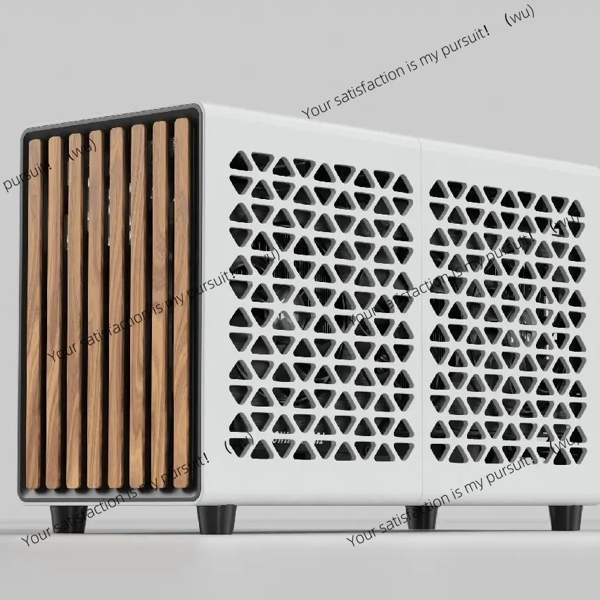 White imitation wood aluminum SFF chassis is suitable for itx main board portable air-cooled water-cooled DIY e-sports simple