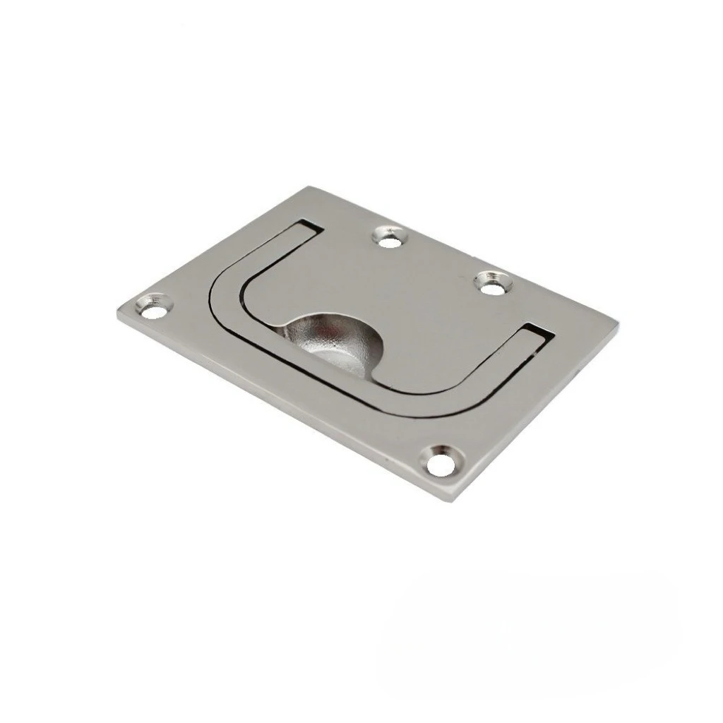 2 PACK SQUARE SLIDING DECK HATCH COVER 57×76MM, 316 STAINLESS STEEL, FLUSH MOUNT MIRROR POLISHED BOAT HATCH WITH LOCKING LATCH