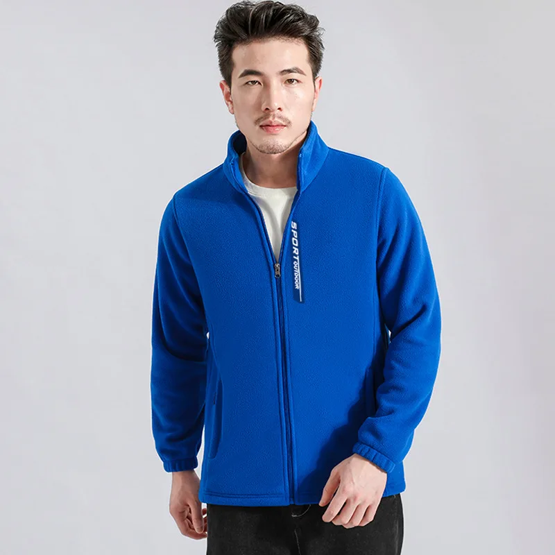 

Winter Fall Winter Fleece Fleece Jacket Jacket Men's Stand-Up Neck Zipper Cardigan Casual Jacket