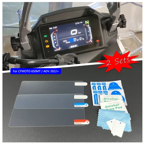 Imagen 1 del producto Accesorios de motocicleta para CFMOTO 650MT 650 MT ADV Adventura clúster, película antiarañazos, Protector de pantalla para salpicadero