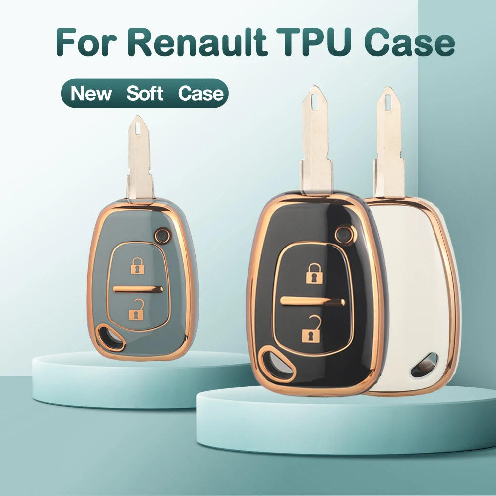 Jingyuqin 2BTN حافظة مفاتيح السيارة من البولي يوريثان فوب لرينو كانجو ترافيك كليو 2004 ماستر لنيسان إنترستار أوبل فيفارو 2003 موفانو