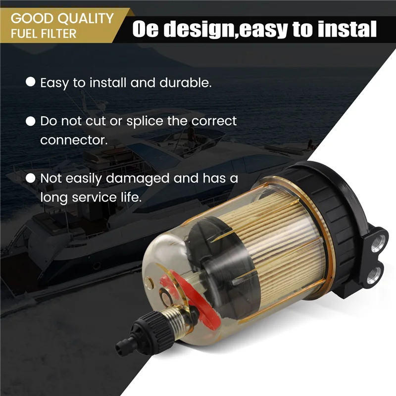 Tahan Lama 1766160 Pemisah Air Minyak Kapal Pemisah Air Bahan Bakar Rakitan Filter Bahan Bakar untuk Pemeliharaan Mesin Kapal Pesiar Perahu Tempel