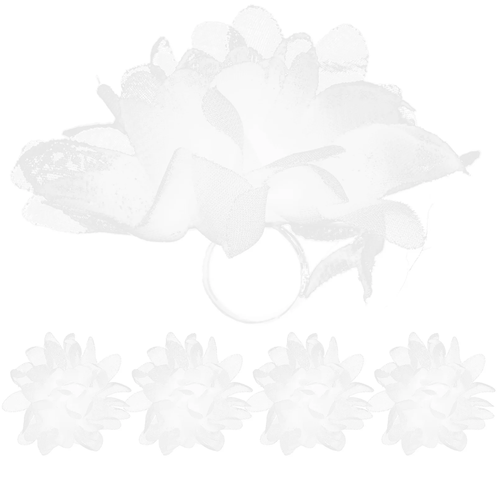 

Artificial Flower Rings Flower Rings for Women Dance Stage Props Dance Flower Ring Props Adjustable Flower Ring Props
