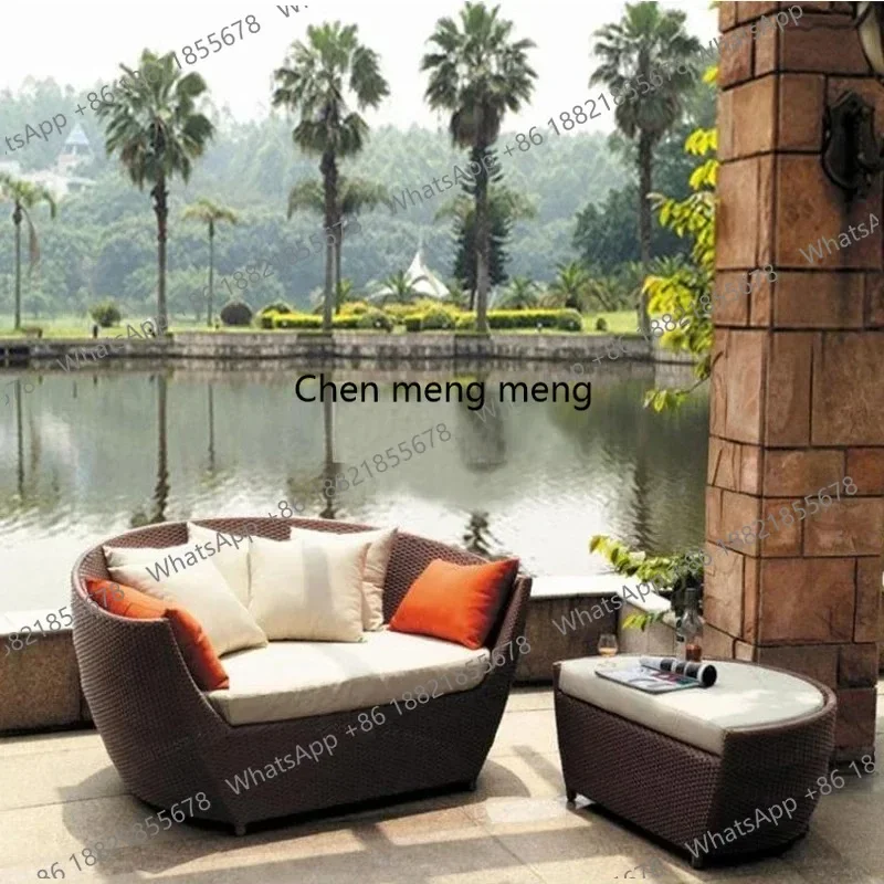 D80 Simplicity Leisure Japanese Style Garden Sofas High Grade Originality Modern Garden Sofas Designer Outdoor Furniture Divano