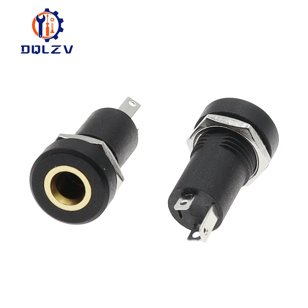 1/3/5PCS 3.5MM Gniazdo audio jack Stereo 3-biegunowe do montażu panelowego z złączem nakrętkowym Gniazdo słuchawkowe żeńskie PJ-392A PJ392A
